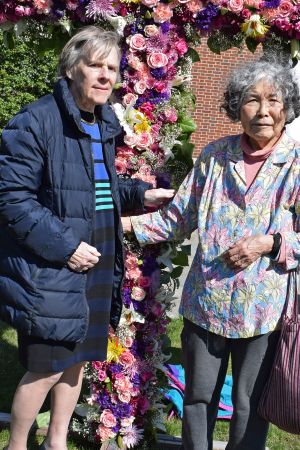 Friends at the Easter Cross